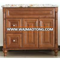 Bathroom vanity cabinetry American Style 24" W * 21" D * 32" H Maple Walnut Europe birch solid wood Customized